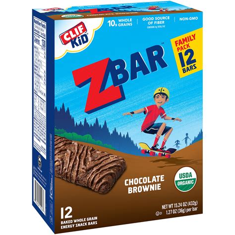 Clif Kid ZBAR - Organic Granola Bars - Chocolate Brownie - 1.27 Ounce ...