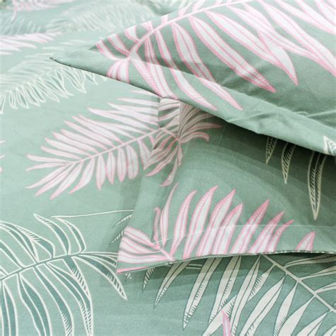 AURAVE Floral 210 TC Cotton Fitted Bedsheet – Green