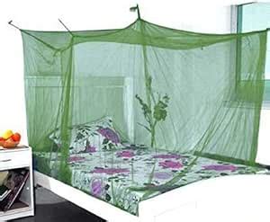 DIVAYANSHI Polycotton Mosquito net for Bed (Olive Green, 8 x 8 ft), 8x8 ...