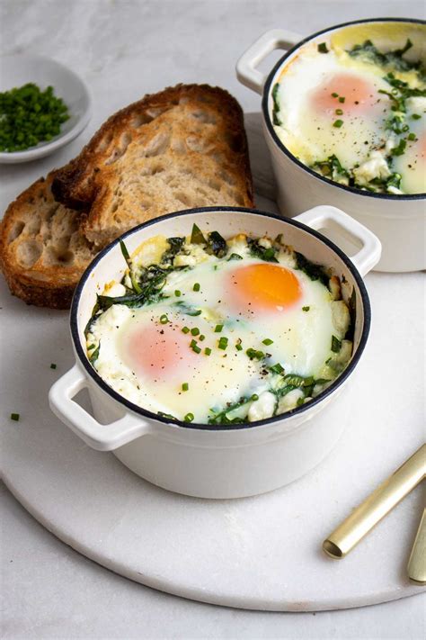 Cooked Spinach And Eggs