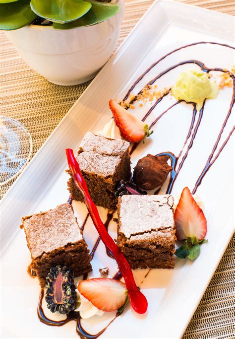 Yummy Brownies from Pinzimini Restaurant Palm Springs | Palm springs restaurants, Food, Desserts