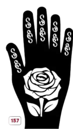 Beautiful Henna Stencils - Both Hands/ Mehendi Designs/ Mehendi DIY St