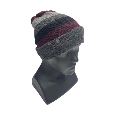 Pure Wool Reversible Cap- Dark Grey