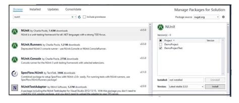 Image result for NUnit Test Class Example