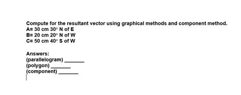 Image result for Resultant Vector Using Graphical Method