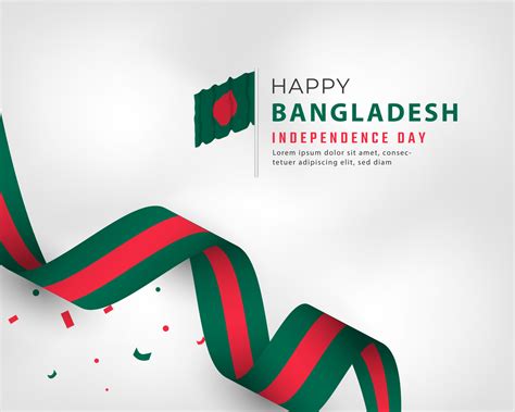 Happy Bangladesh Independence Day March 26th Celebration Vector Design ...