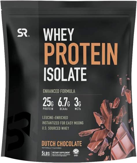 Buy Sports Research Whey Protein Isolate Powder (5lb - Dutch Chocolate ...