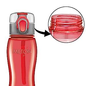 MILTON Rock Unbreakable Tritan Water Bottle Set, 750 ml, Set of 2, Red ...