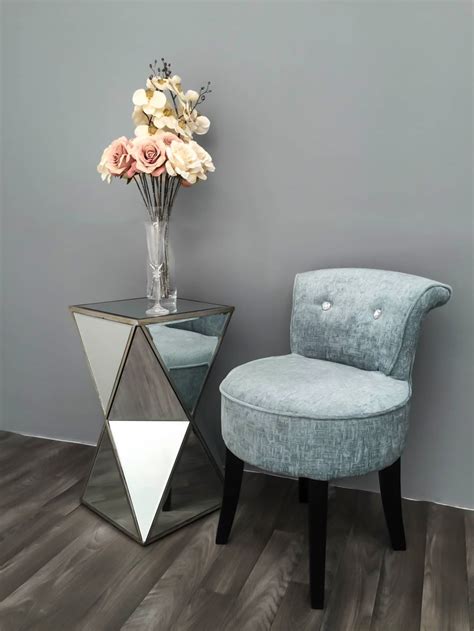 Image result for Mirrored Side Table