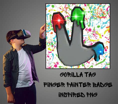 Gorilla Tag Finger Painter PNG SVG Clipart Image for Designs | Inspire ...