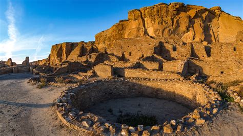 Kiva at Pueblo Bonito in Chaco Culture National Historical Park, New ...