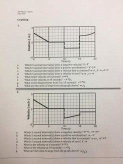 Image result for Motion Graphs Answer Key