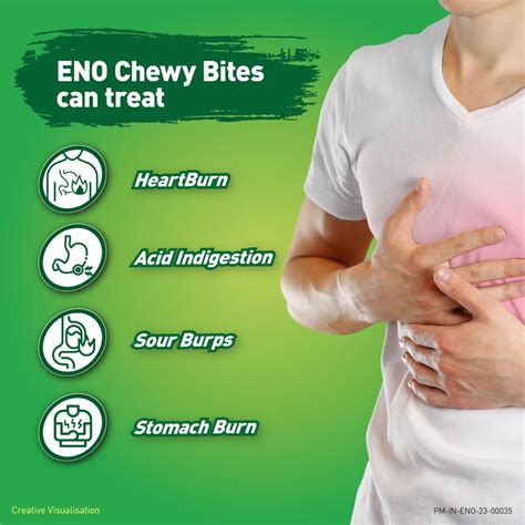 Buy ENO Chewy Bites Tangy Lemon Flavour, 30 Chewable Tablets | 19 ...