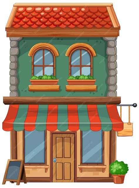 Two-Storey Shop Vector 的图像结果