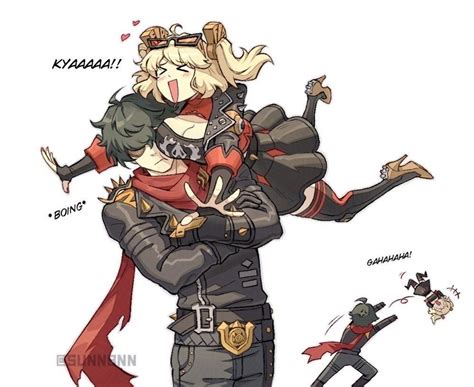 burnice white and lighter (zenless zone zero) drawn by sunnbnn | Danbooru