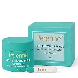 Perenne Lip Lightening Scrub (Mint Choco) With Vitamin C and Shea ...