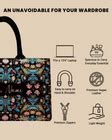 African Jungle Up Embossed Leather Personalized Tote Bag - Invoguishindia