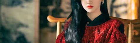 Download wallpaper look, makeup, actress, Jing Tian, Jing Tian, section ...