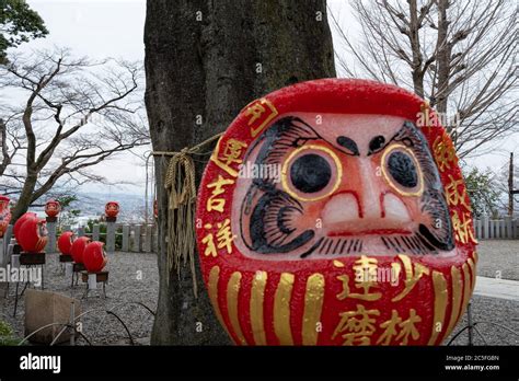 Daruma dolls at Shorinzan Daruma Temple in Takasaki