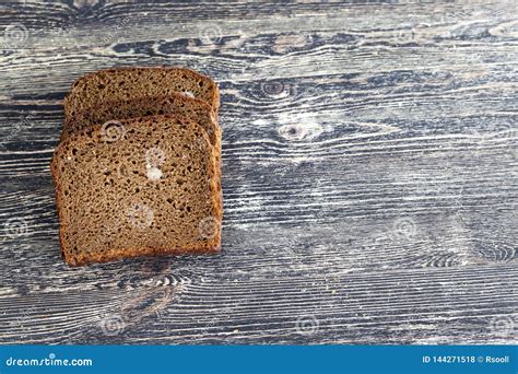 Rye black bread with mold stock photo. Image of lying - 144271518