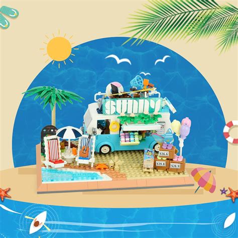 Buy City Great Vehicles Hoilday Summer Beach Ice-Cream Truck Mini ...