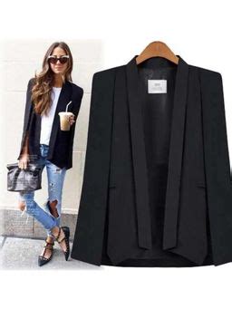 Buy MISS MOSA BY AKANKSHA White Solid Full Sleeves Blazer Online