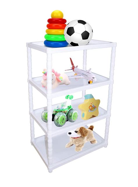 Buy LookNSnap Baby Multipurpose 4 Plastic Shelf Storage Rack ...
