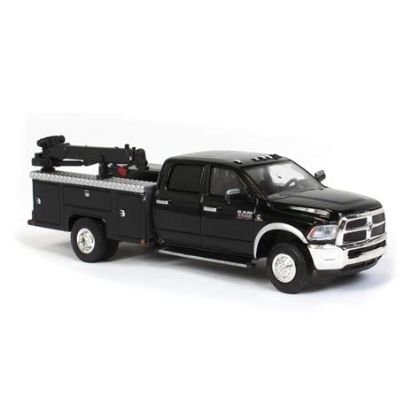 Buy Greenlight 2018 Ram 3500 Laramie Dually Crane Truck Brilliant Black ...
