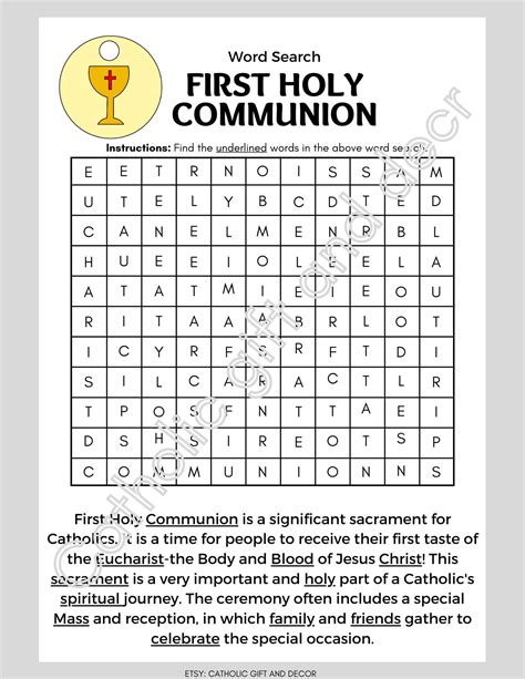Image result for First Communion Wordsrt