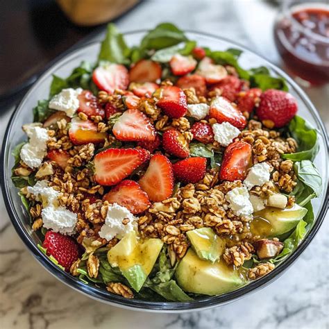Strawberry Crunch Salad with Candied Almonds and Champagne Vinaigrette ...