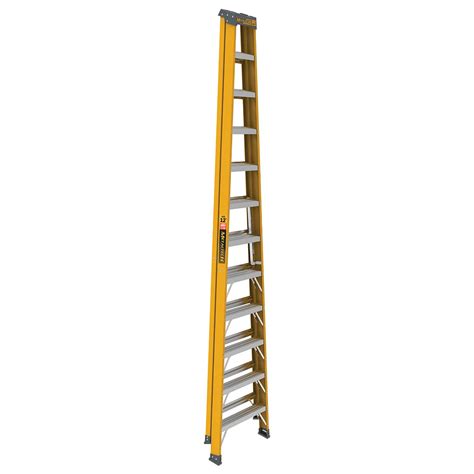 12′ Fiberglass Step Ladder 300 LB - Metaltech