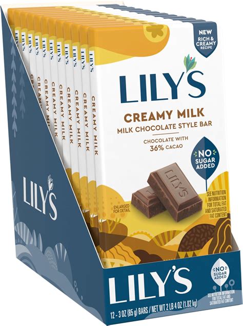 Amazon.com : LILY'S Original Dark Chocolate Style No Sugar Added ...