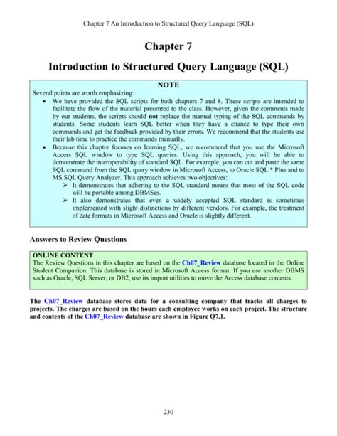 Introduction to Structured Query Language SQL Chapter 8 的图像结果
