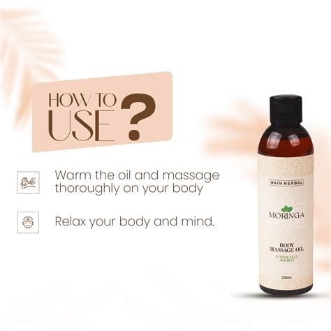 Rain Herbal Moringa Body Massage Oil | 200ML – RAIN HERBAL