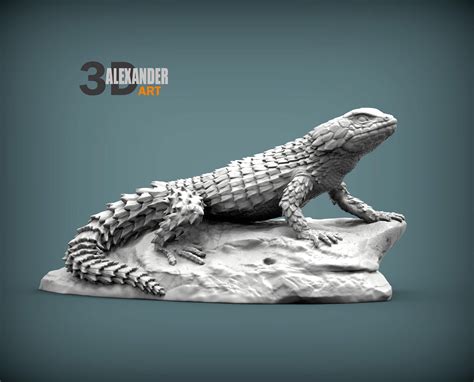 Armadillo Lizard 3D Print Model by Alexander3dart