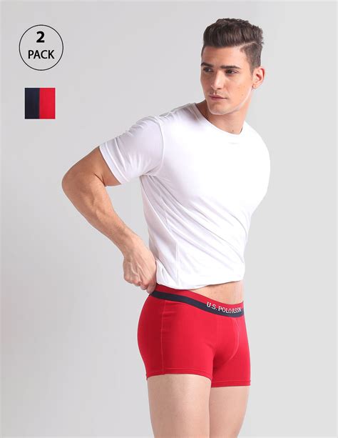 Pack Of 2 Mid-Rise Moisture-Wicking Trunks OET02-NR0-P2