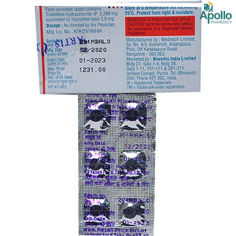 SIRDALUD 2MG TABLET | Uses, Side Effects, Price | Apollo Pharmacy
