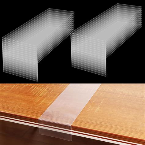 MUXHEL 30 Pcs Movable Shelf Label Holders, 9"x3"x1.5" Transparent Shelf ...