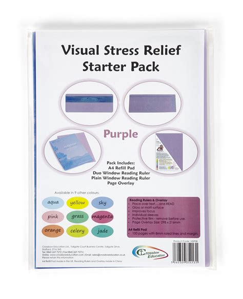 Buy Crossbow Education Visual Stress Starter Kit | Dyslexia Friendly ...