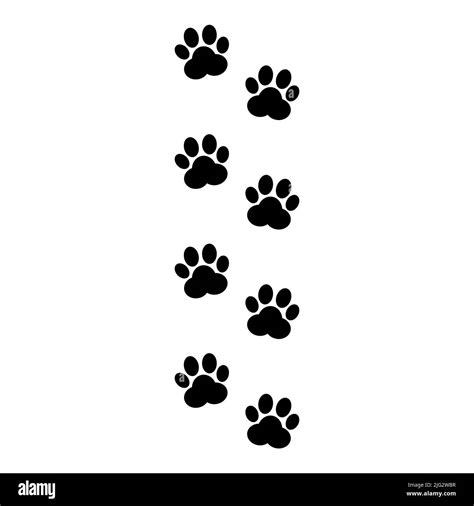 Paw print vector isolated on white background Stock Vector Image & Art ...