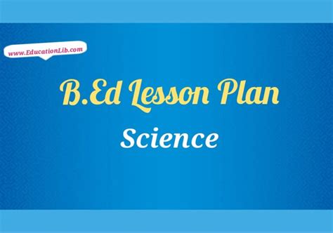 Image result for B Ed Lesson Plan Science