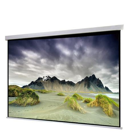 Liberty Show Manto 200" (16:9) Motorized Screen with Matte White Fabric ...