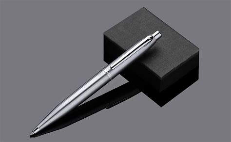 Sheaffer VFM 9426 Brushed Chrome Ballpoint Pen With Chrome Trim ...