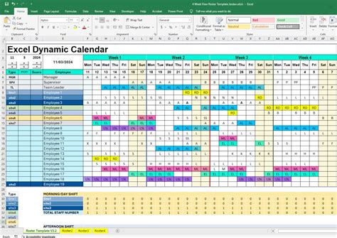 Master Shift Scheduling with This Excel Roster Template – Free Download ...