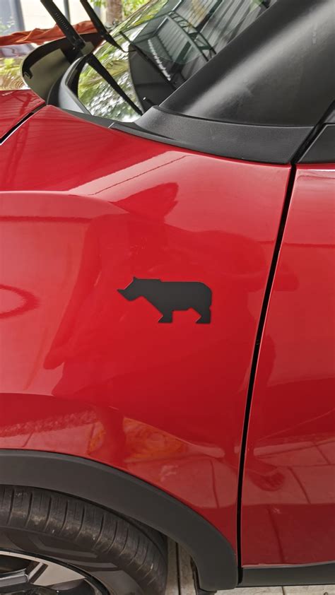 TyreTattoo Rhino Kaziranga Emblem A Tata Car Accessories - 3D Premium ...
