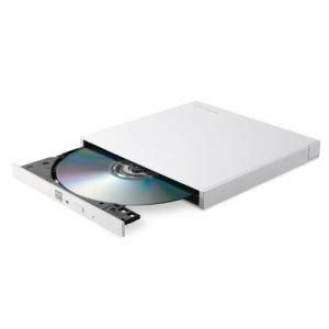 ロジテック LDR-PXA8CU2LWH 外付けDVDドライブ CD DVD 対応 USB 2.0 Type-Cケーブル付属 M-DISC対応 ...