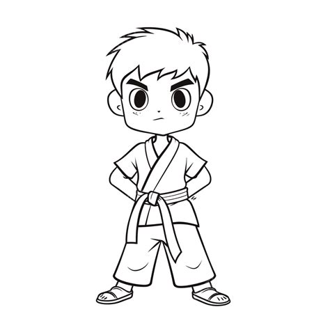 Karate Coloring Pages 的图像结果