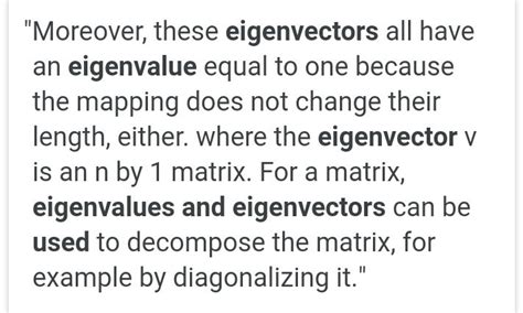 What are eigenvalues and eigenvectors used for? - Brainly.in