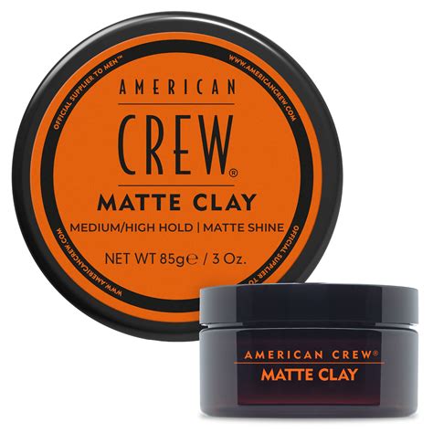 American Crew Men's Hair Matte Clay, Medium High Hold, Matte Finish, 3 ...