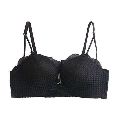 Buy Slim Shoulder Strap Bra Wire Free Bra, Comfortable lace Push up 3/4 ...